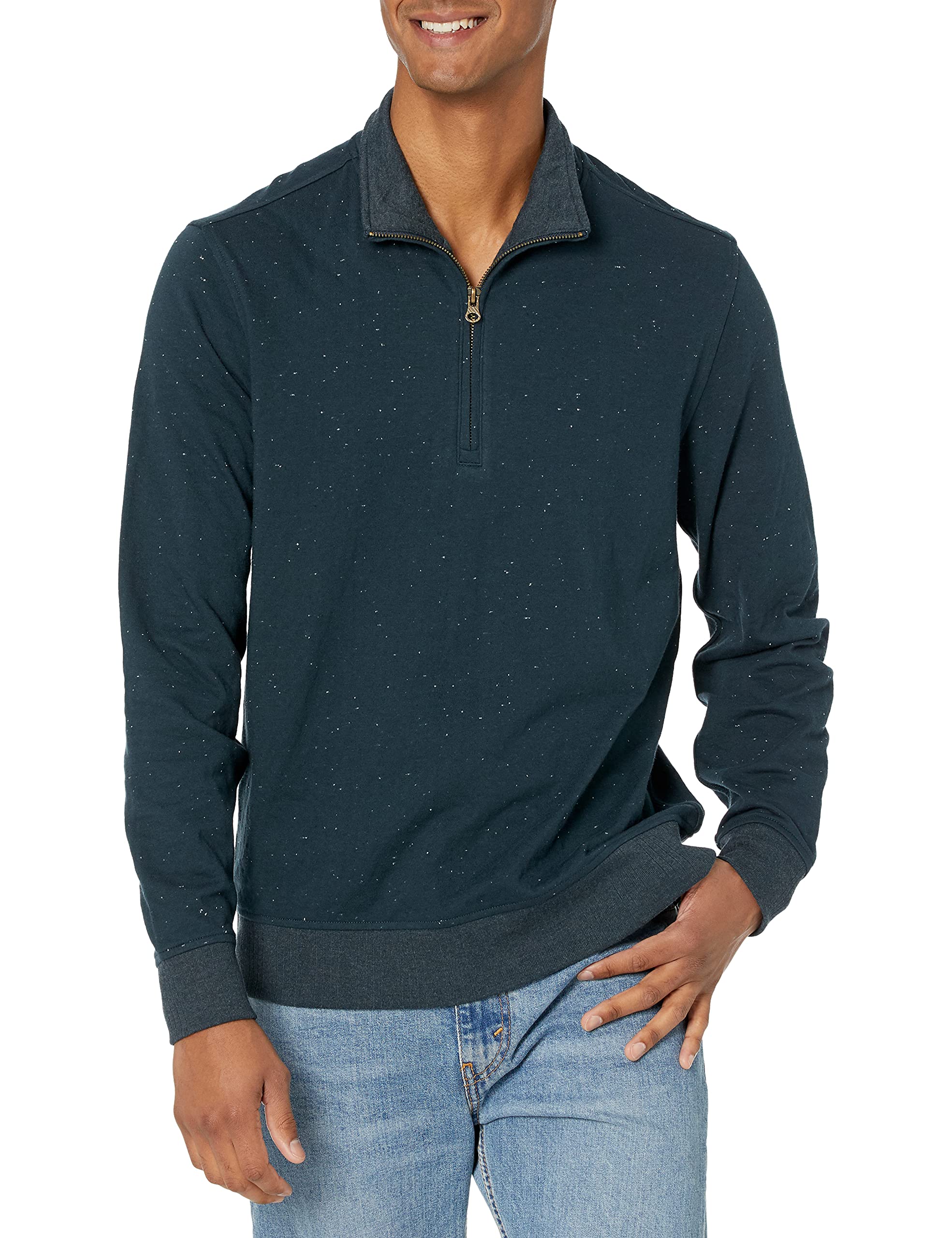 Billy Reid Men's Donegal Half Zip Sweater - Premium Wool Blend Pullover for Casual & Business Wear - Perfect for Office, Dates & Outdoor Activities