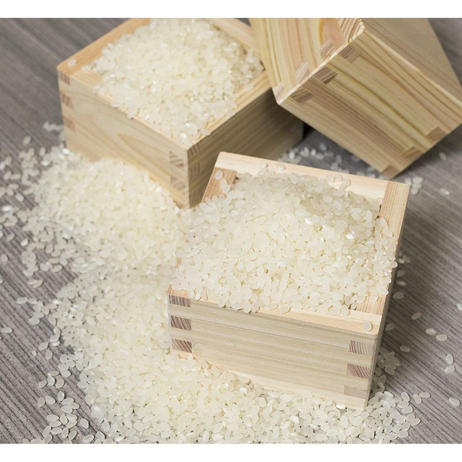 Premium Japanese Hinoki Cypress Wooden Sake Cup Set - Authentic Masu Box 1 Gou (180ml) - Traditional Sake Drinking Vessel for Japanese Cuisine, Sushi Dining & Cultural Ceremonies