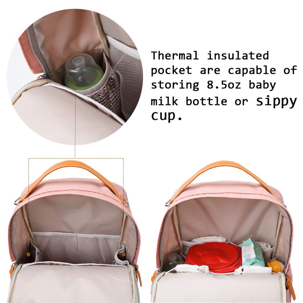 **Baby Diaper Backpack - 2-in-1 Convertible Nappy Bag with Insulated Pockets, Large Travel Backpack for Moms & Dads, Perfect for Daycare, Outings & Outdoor Adventures**