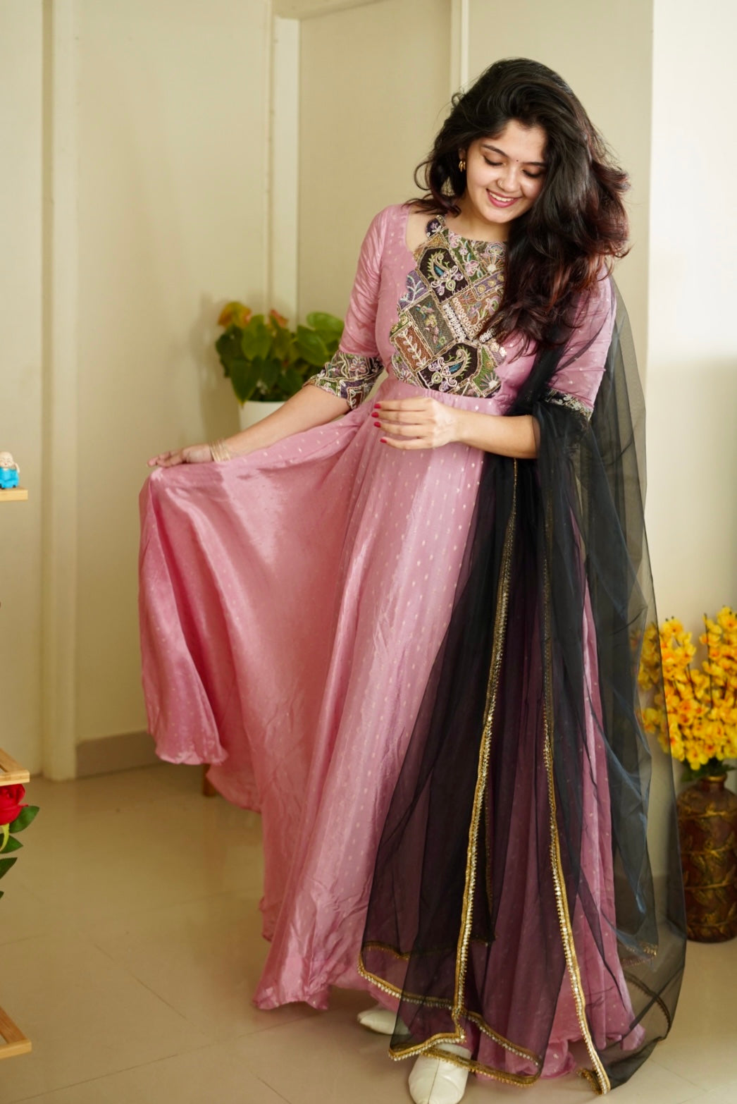 Anshi Premium Anarkali Dress for Women - Elegant Indian Ethnic Wear for Parties & Weddings | DD669