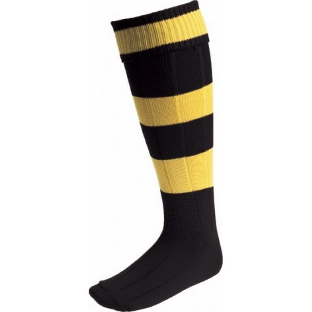 EURO SOCKS AMBER HOOPS Men's Large (Size 7-11) - Comfortable Athletic Socks for Running, Gym & Casual Wear