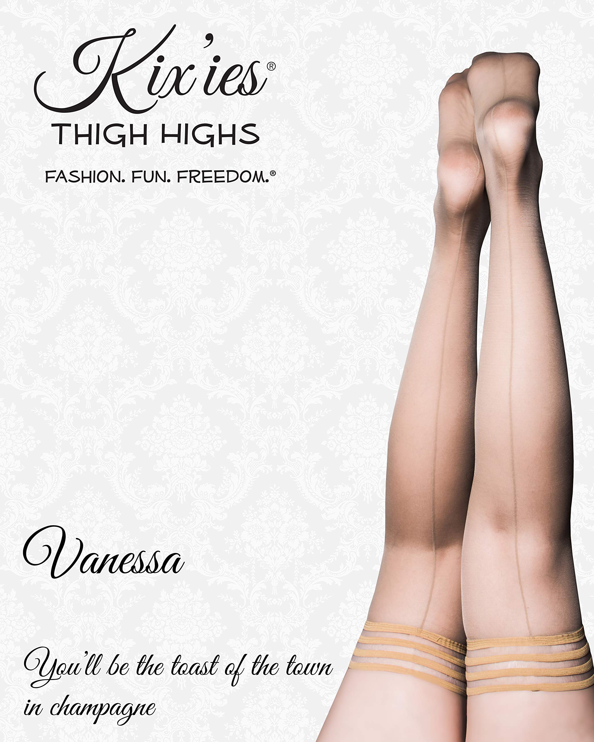 Kix'ies Women's Thigh High Stockings - Maternity Lingerie & Pantyhose for Pregnancy Comfort | Perfect for Work, Date Night & Everyday Wear