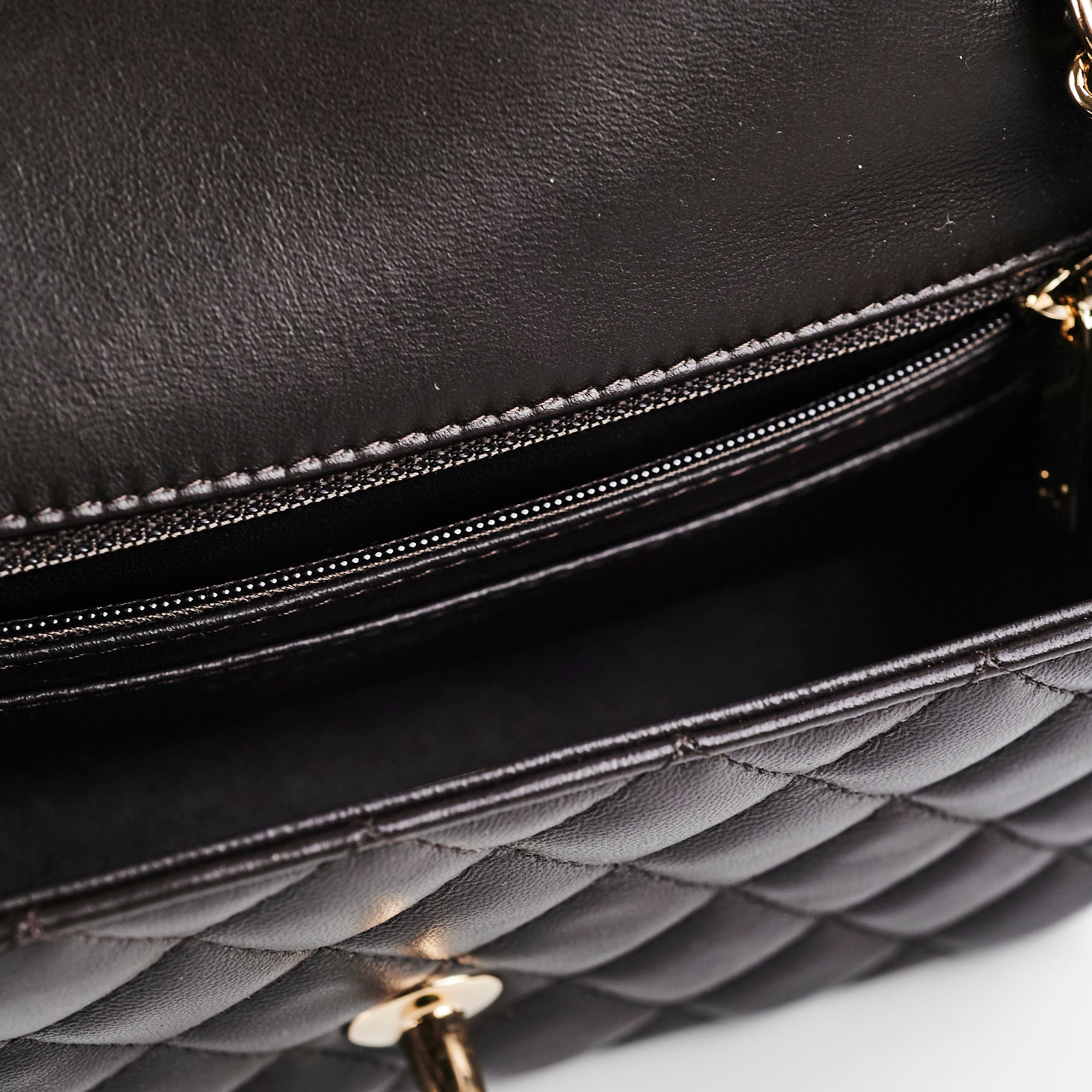 Chanel Mini Rectangular Flap Bag in Dark Chocolate with Microchip - Perfect for Evening Events & Luxury Fashion Accessories