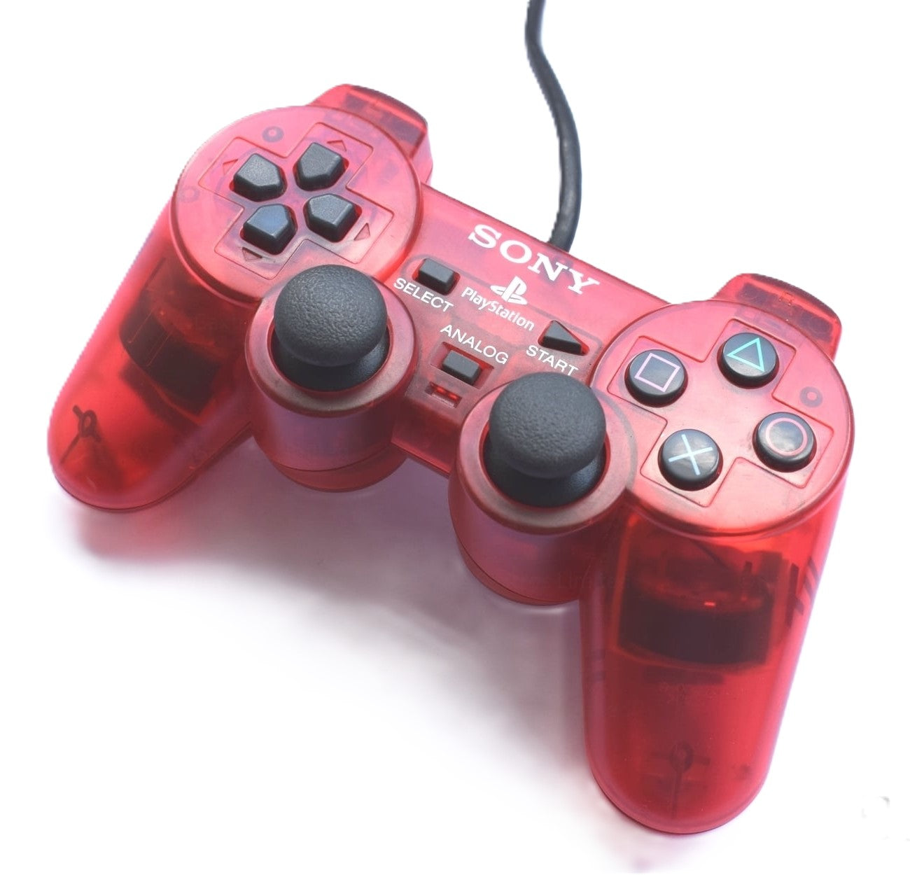 Original PlayStation 2 DualShock 2 Wireless Controller - Crimson Red - Compatible with PS2 Consoles - Perfect for Retro Gaming & Classic Game Collections