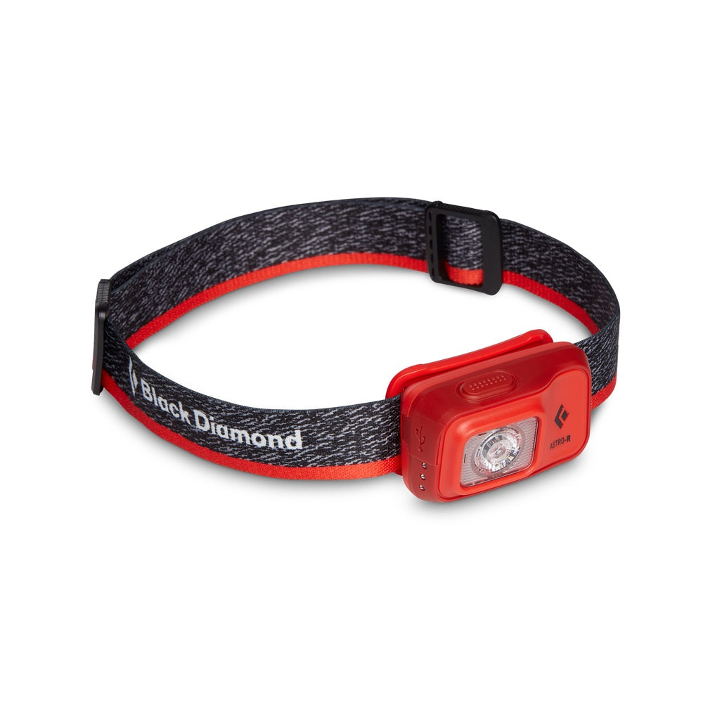 Black Diamond Astro 300 R Headlamp - Rechargeable LED Headlight for Camping, Hiking & Outdoor Adventures - Waterproof & Lightweight Head Torch for Night Running, Fishing & Emergency Use