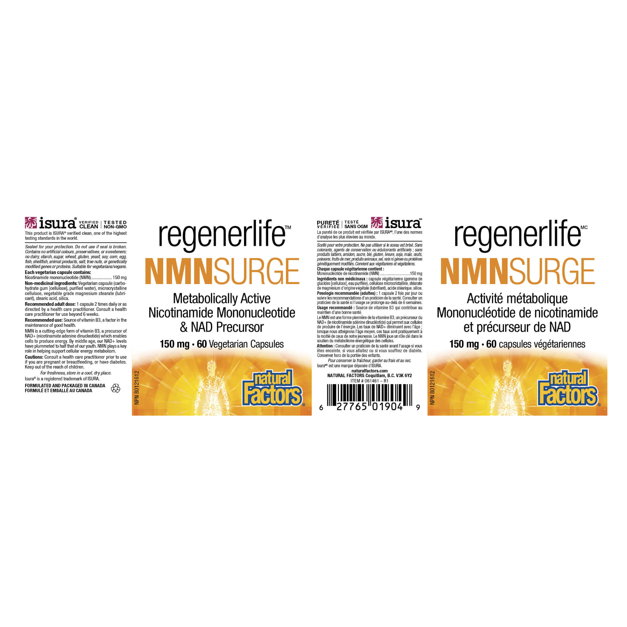 RegenerLife NMN Supplement 150mg - Nicotinamide Mononucleotide for Anti-Aging & Cellular Energy - Supports Longevity & NAD+ Boost - Perfect for Daily Wellness Routine & Healthy Lifestyle