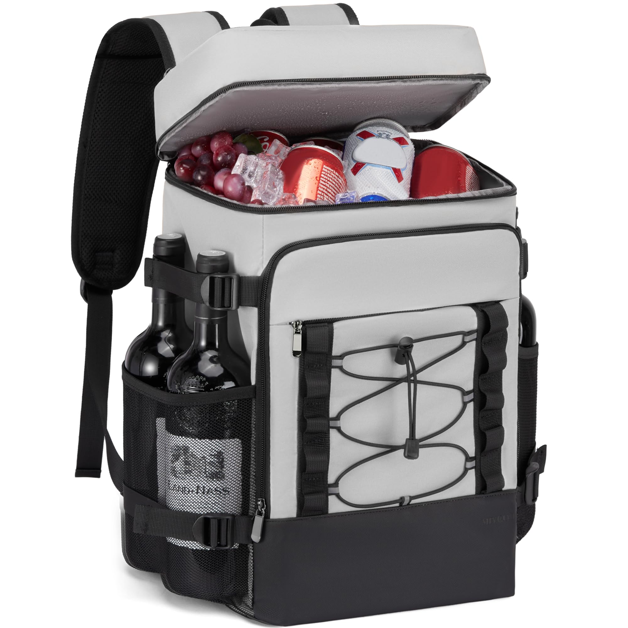 MIYCOO Insulated Cooler Backpack for Men & Women - 40 Can Capacity, 2 Leak-Proof Compartments - Perfect for Picnic, Lunch, Camping, Beach & Outdoor Adventures
