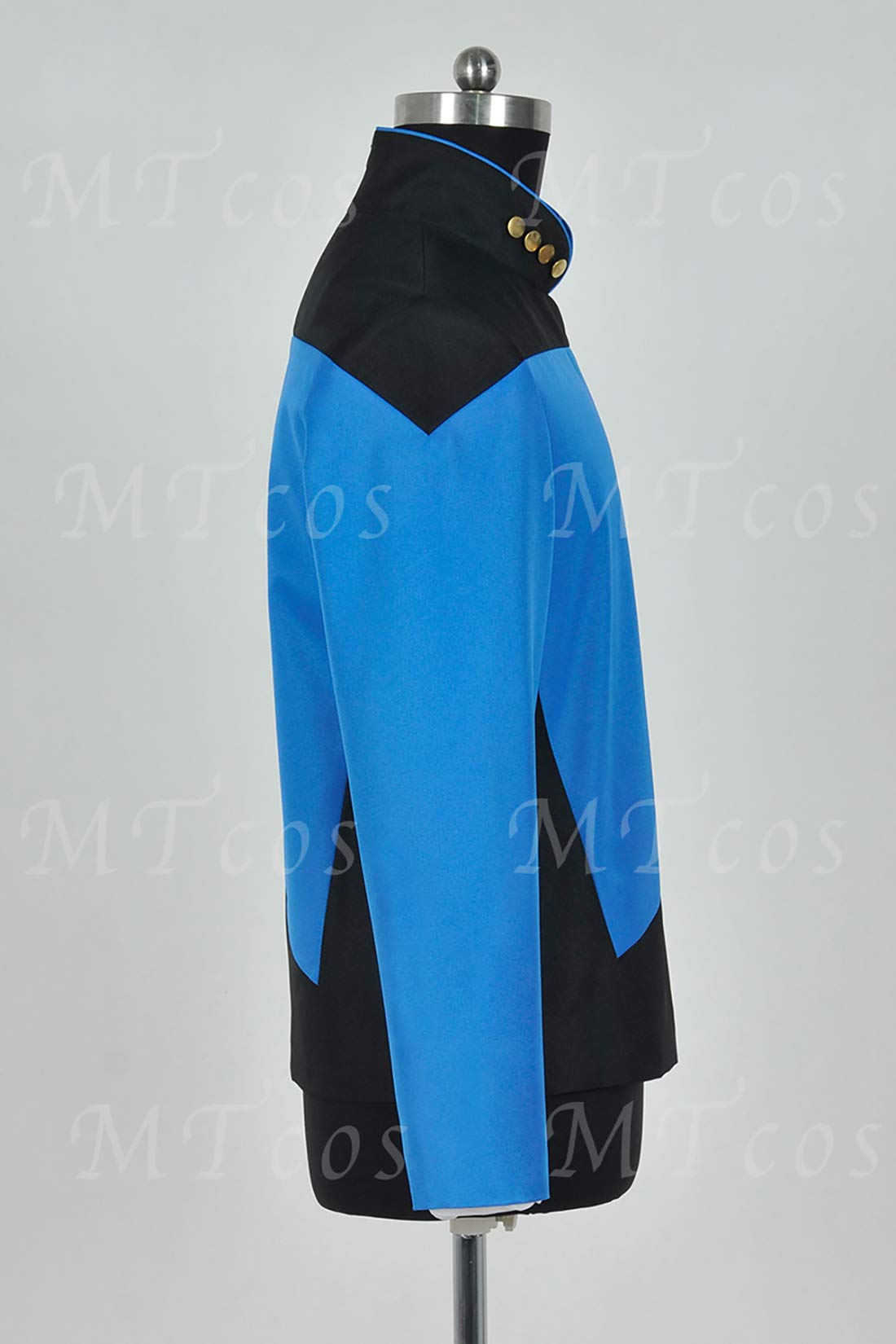 Star Trek Next Generation Cosplay Command Costume Blue Uniform - Perfect for Halloween, Comic Con & Role-Playing Events