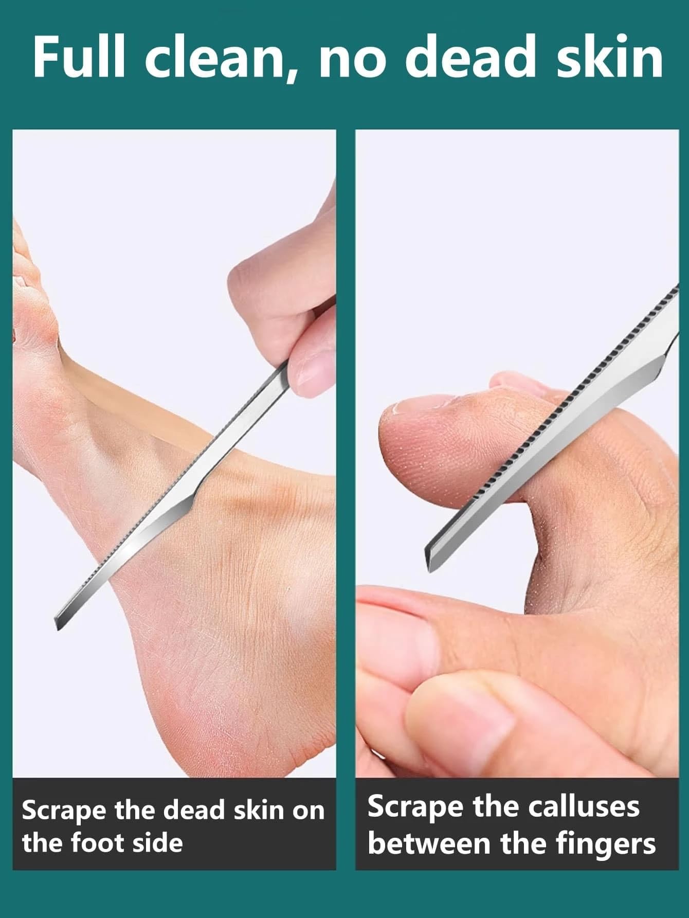 KLIFFOO Professional Pedicure Knife Set - 5-Piece Dead Skin & Callus Remover Kit with Sharp Blades for Feet Care, Ingrown Toenail Treatment, and Foot Repair - Perfect for Home Pedicures & Salon Foot Care