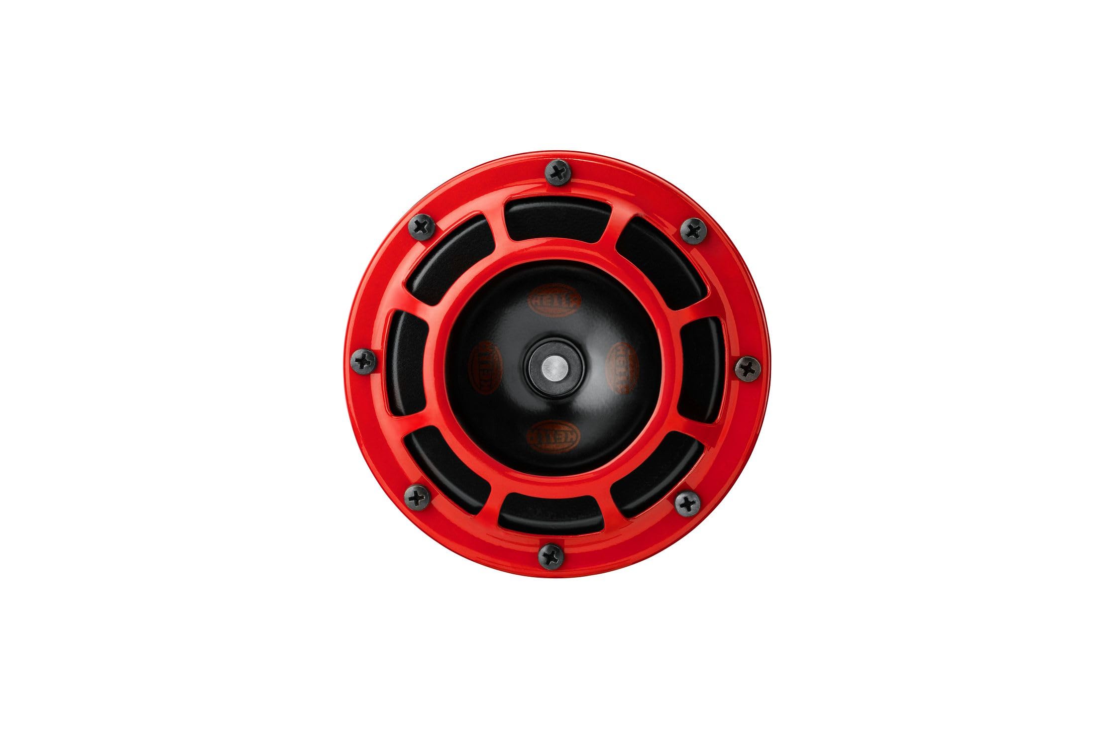 HELLA 003399801 Supertone 12V High/Low Tone Twin Horn Kit with Red Protective Grill - Loud Dual Horn Set for Cars, Trucks & Motorcycles - Perfect for Off-Roading, Emergency Vehicles & Custom Upgrades