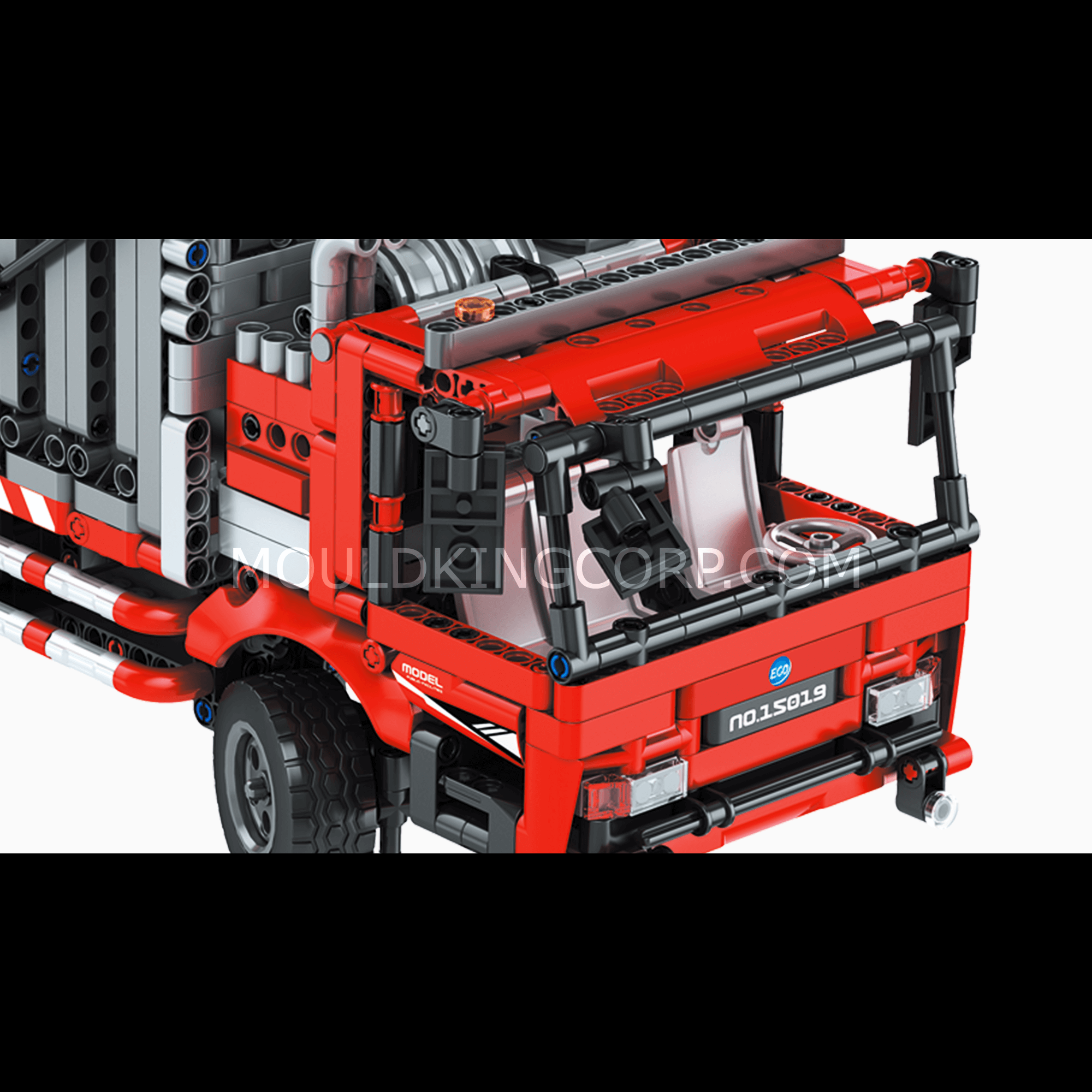 MOULD KING 15019 Remote Control Garbage Truck Building Set - 1,689 Pieces STEM Toy for Kids & Adults | Construction Truck Model Kit for Collectors, Birthday Gift & Educational Play