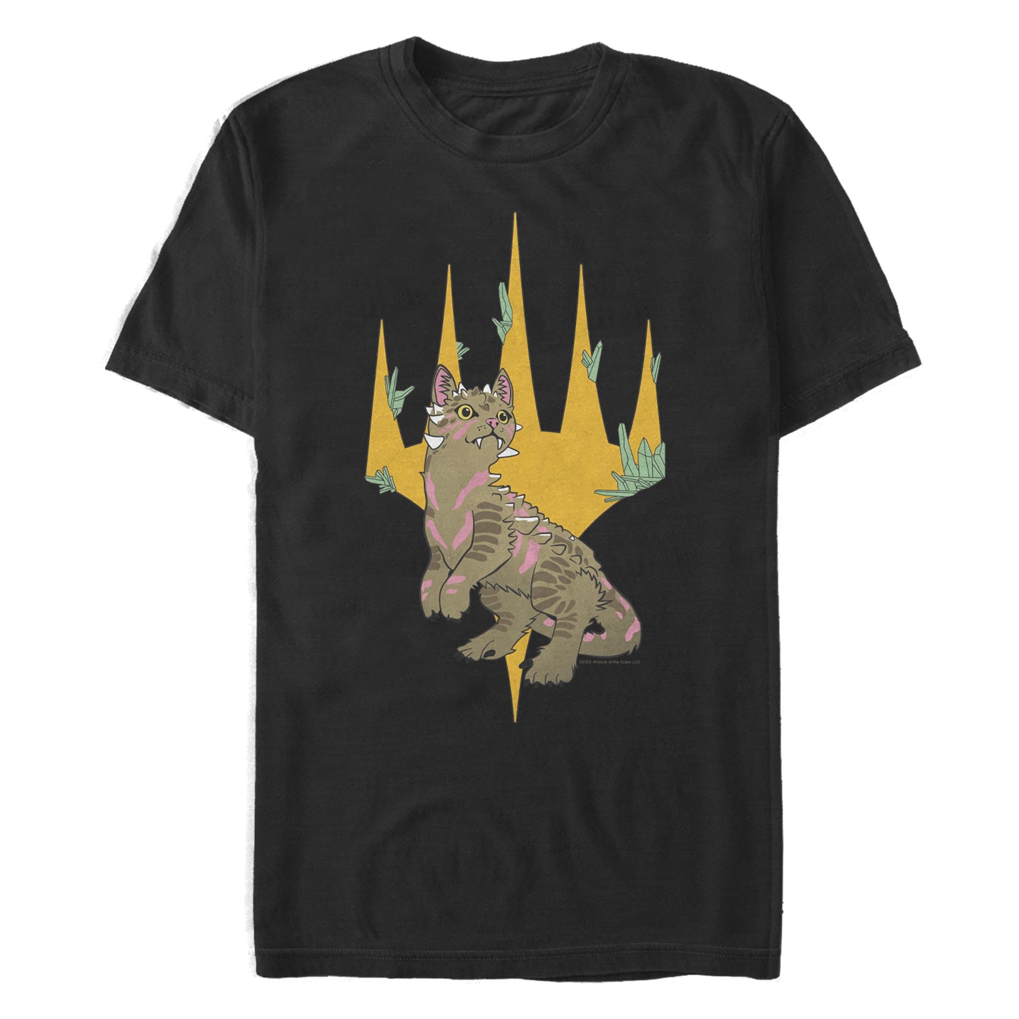 Men's Magic: The Gathering Ikoria Dinosaur Cat Graphic T-Shirt | Cool Gaming Tee for MTG Fans & Collectors | Perfect for Casual Wear, Cosplay & Game Nights