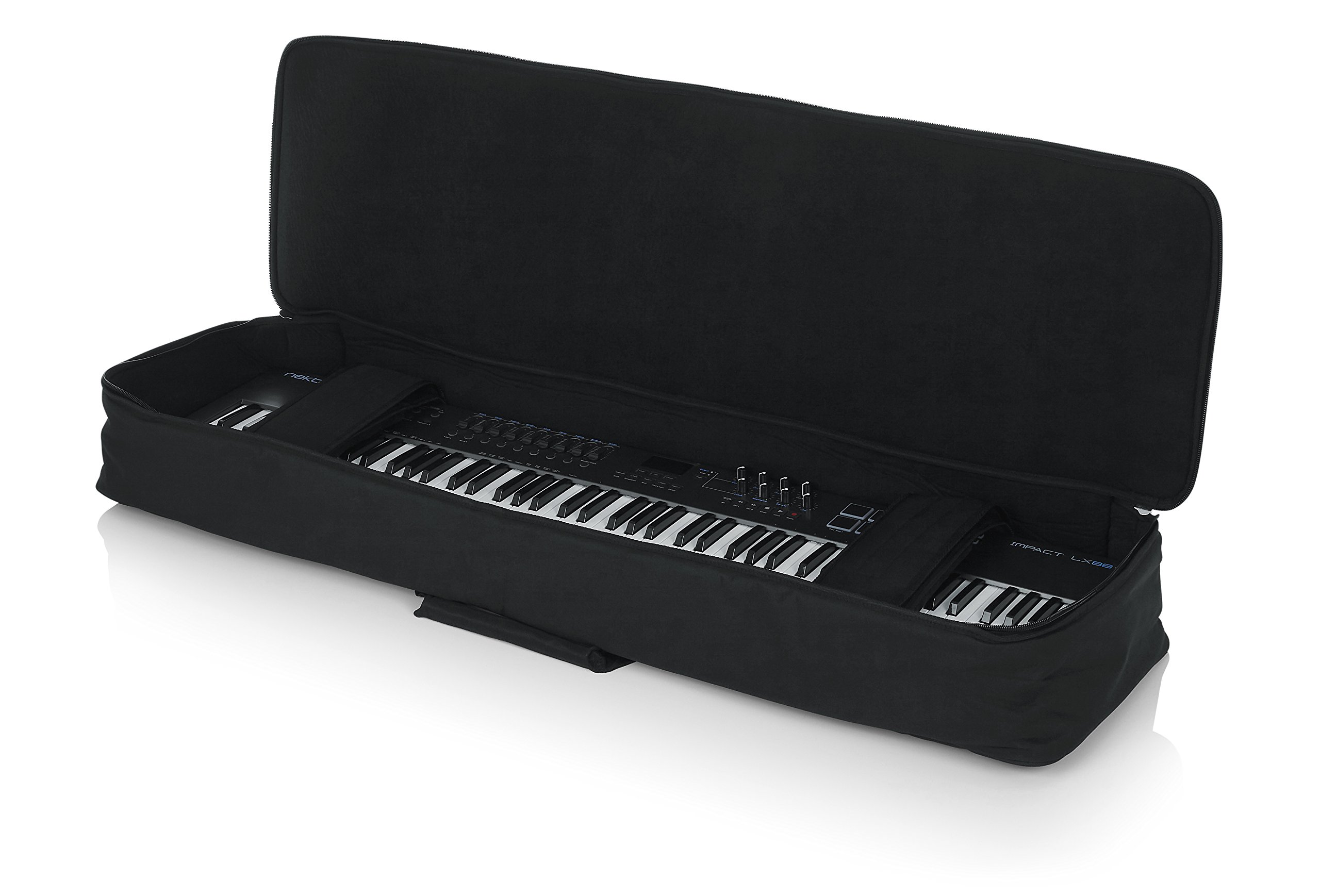 Gator GKB-88 SLIM Keyboard Gig Bag - Lightweight Padded Protection for 88-Key Keyboards - Perfect for Travel, Gigging & Studio Use