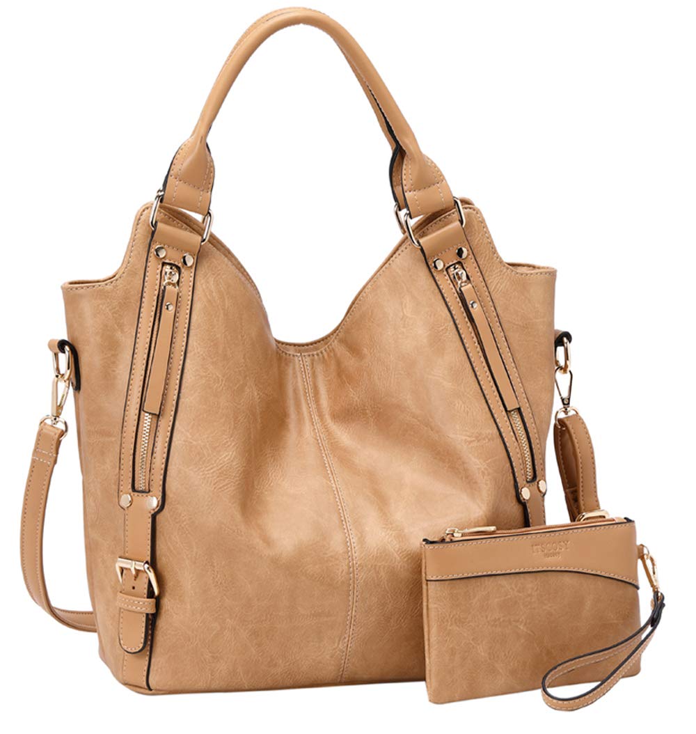 Stylish Women's PU Leather Tote Bag - Adjustable Shoulder Strap Hobo Handbag for Work, Travel & Daily Use | Fashionable Crossbody Purse for Women