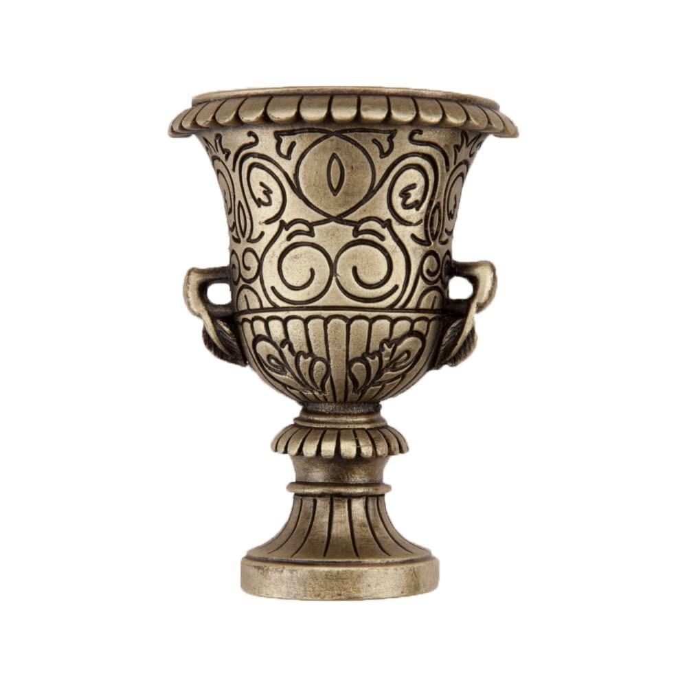 Vintage Artisan Urn Cabinet Knob - Antique Brass Finish for Kitchen, Bathroom & Furniture Drawers - Classic Home Decor Hardware for Cabinets, Dressers & DIY Projects