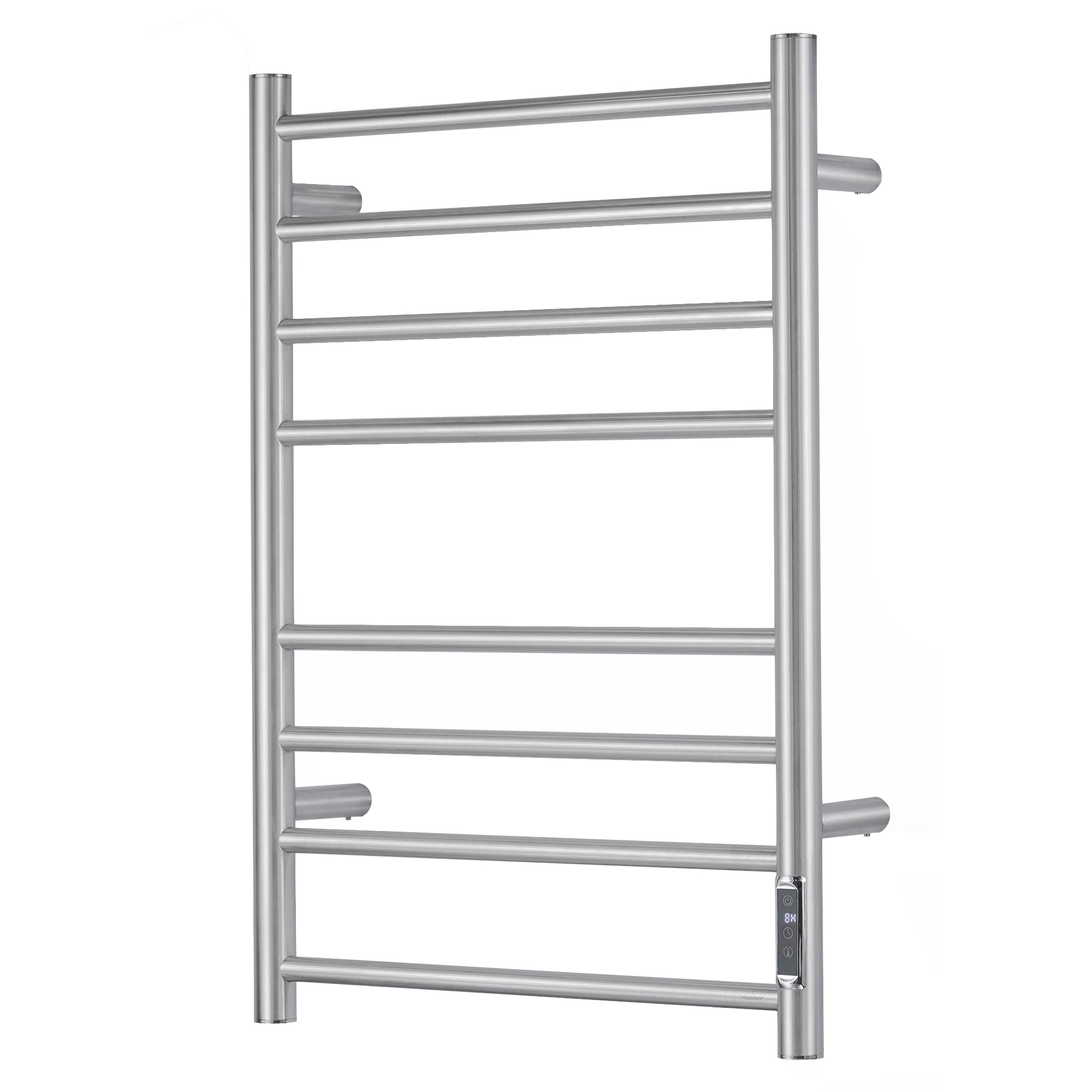 Premium Electric Towel Warmer with Built-in Timer - Wall Mounted Bathroom Heated Towel Rack | Fast Heating, Energy Efficient | Perfect for Spa, Luxury Bathrooms & Cold Weather Comfort (Model ETW44-2S)