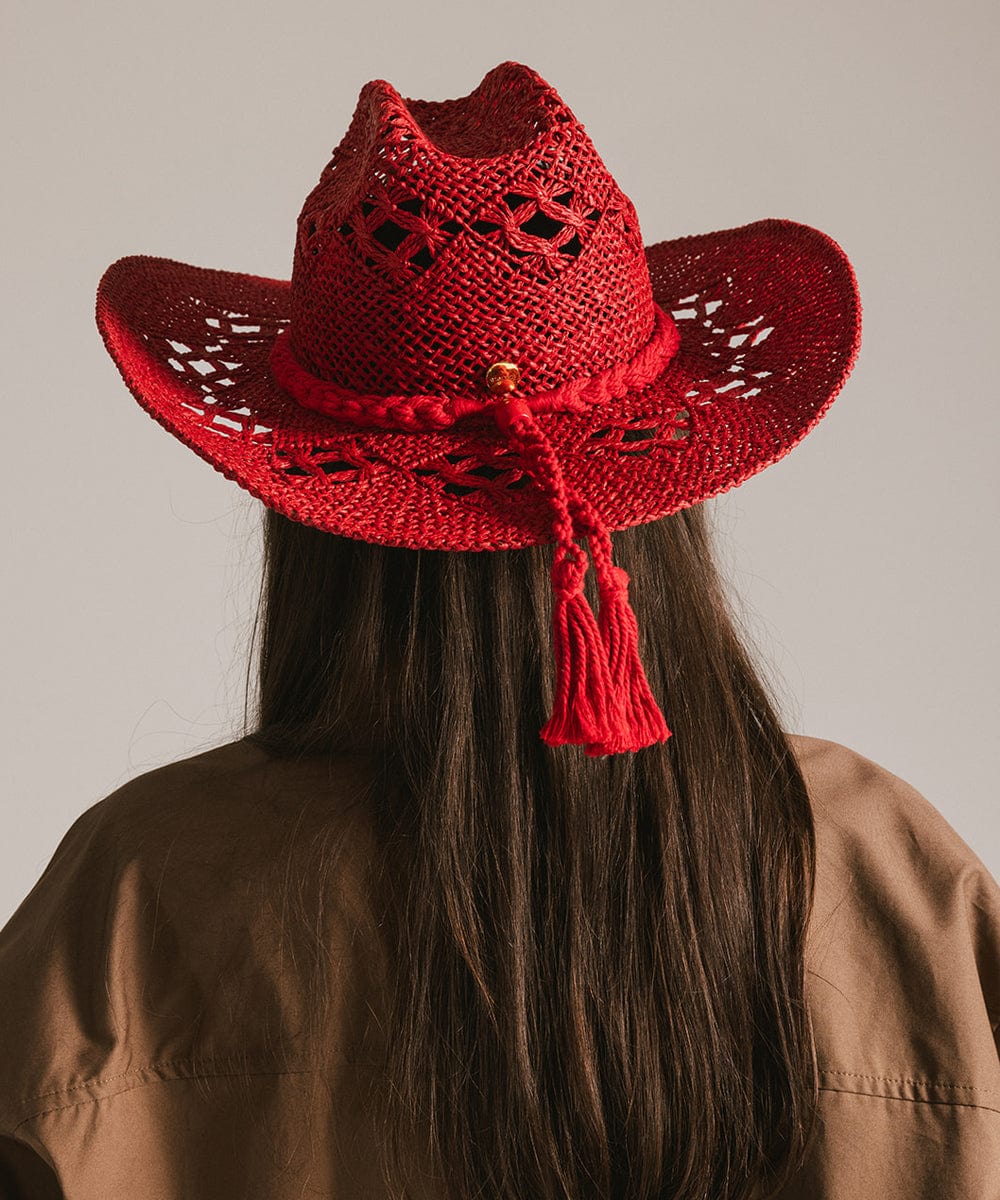 Stylish Remy Vented Straw Cowboy Hat for Women & Men - Breathable Sun Protection for Outdoor, Beach, and Country Music Festivals