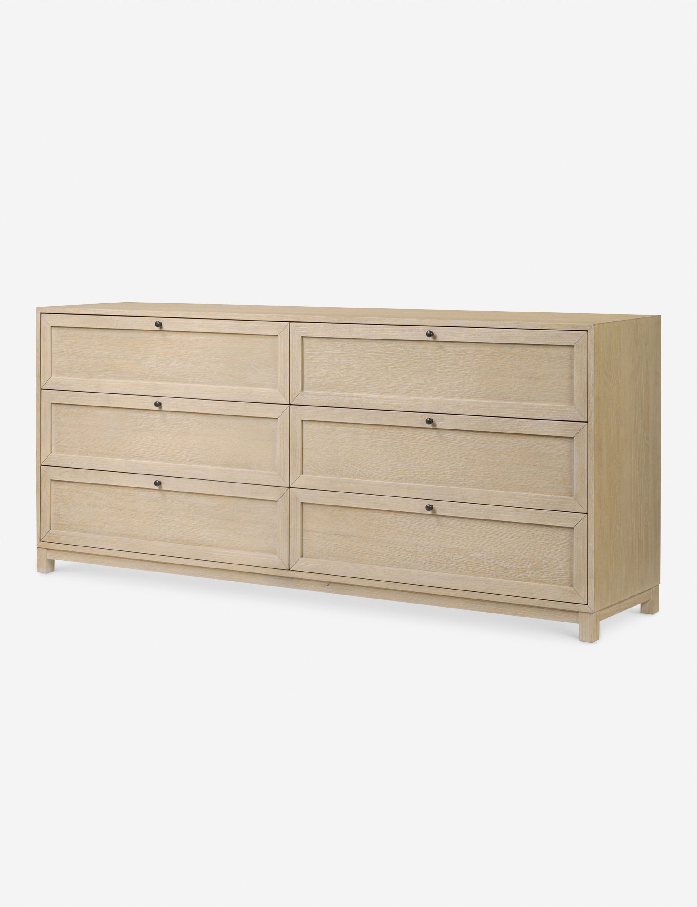 Carly 6 Drawer Dresser - Modern Wooden Chest of Drawers for Bedroom Storage & Organization | Perfect for Clothes, Linens, and Accessories | Space-Saving Furniture for Small Rooms & Apartments