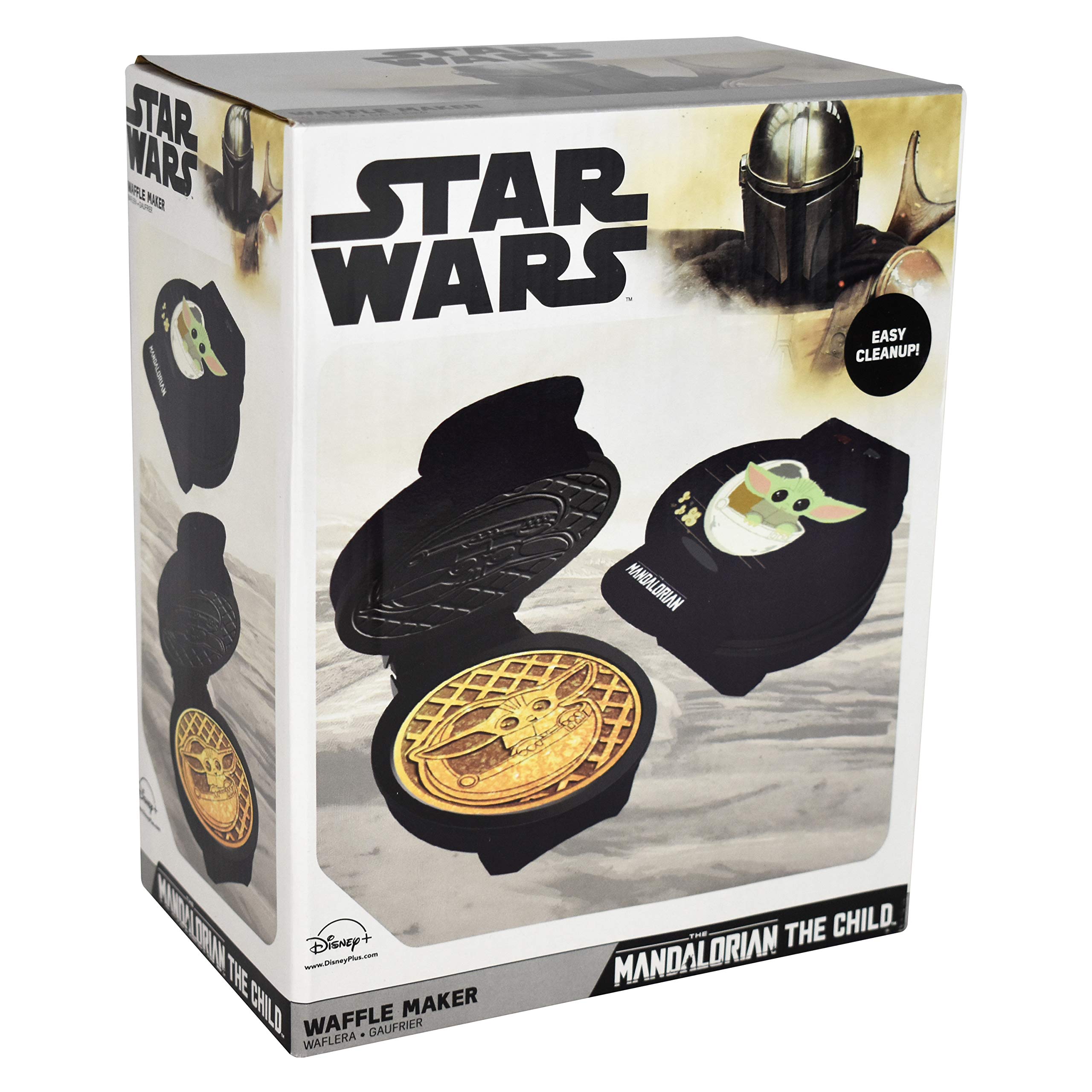 Star Wars The Mandalorian The Child Waffle Maker - Baby Yoda Waffle Iron Machine for Kids & Adults - Perfect for Breakfast, Parties & Star Wars Fans