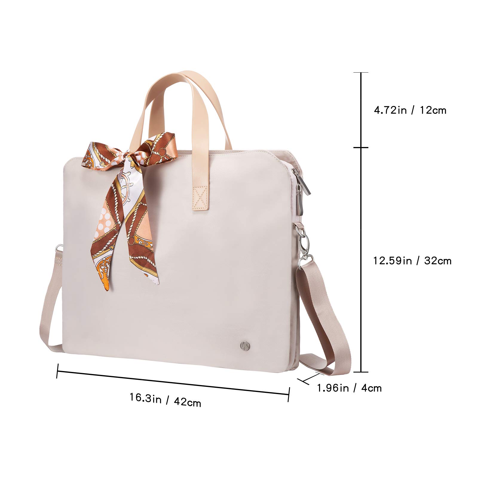 Kamlui 13.3 Inch Waterproof Laptop Bag for Women - Stylish Shoulder Messenger Tote Case for Work, School & Travel