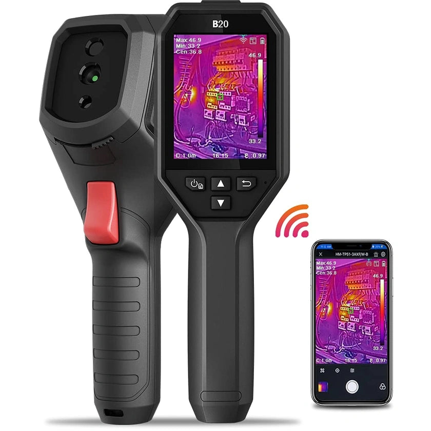 HIKMICRO B20 Handheld WiFi Thermal Imaging Camera - Professional Infrared Thermography Device for Home Inspection, Hunting & Outdoor Adventures