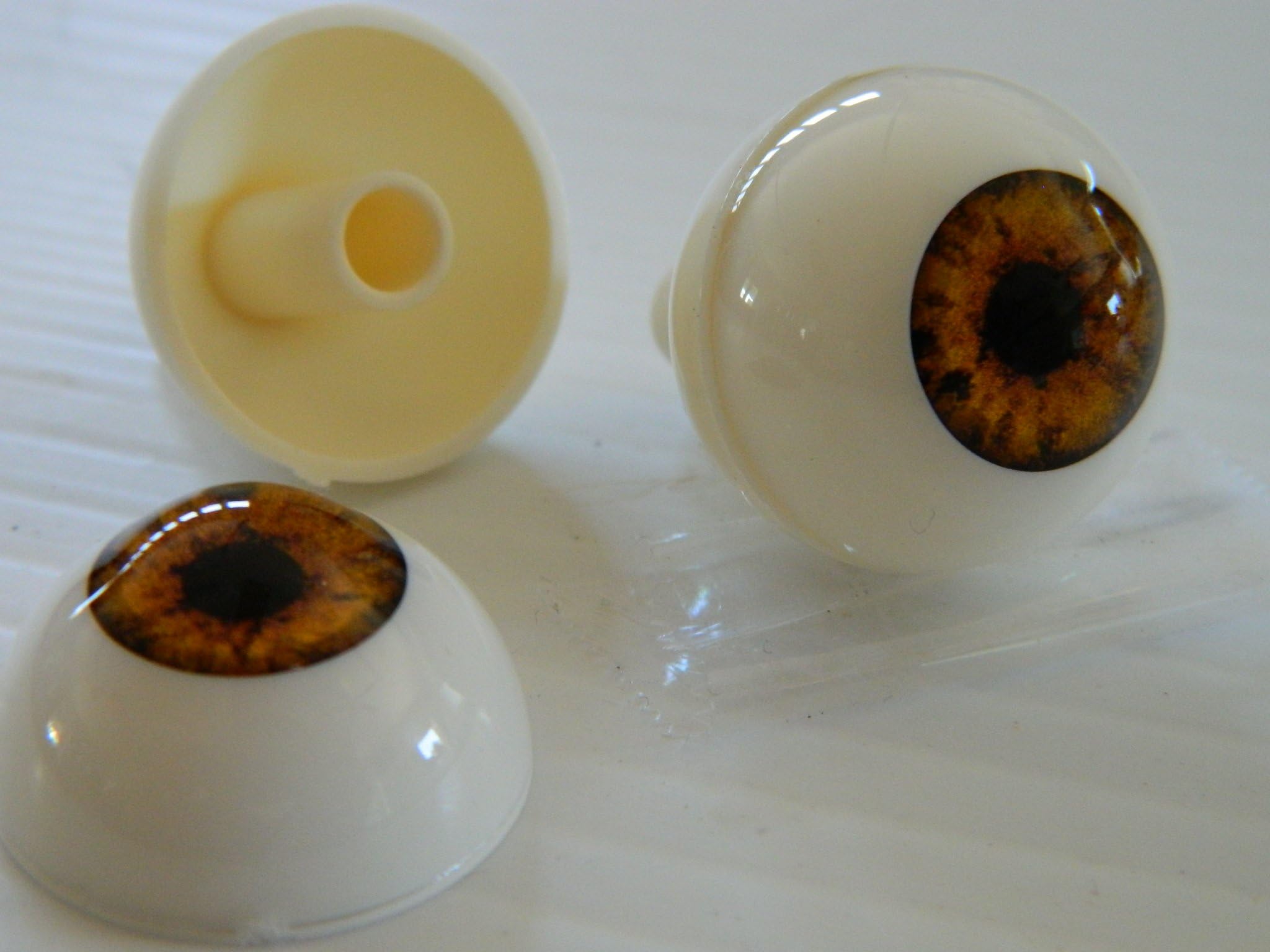 Realistic Zombie Acrylic Eyes 26mm - Halloween Props & Doll Making