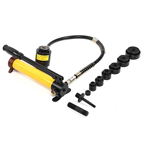 8T Hydraulic Knockout Punch Set - 22-60mm Hole Opener Kit for Electrical & Electronics Work | Professional Tool for Petroleum, Chemical & Metallurgy Applications | Perfect for Conduit, Panel & Metal Fabrication