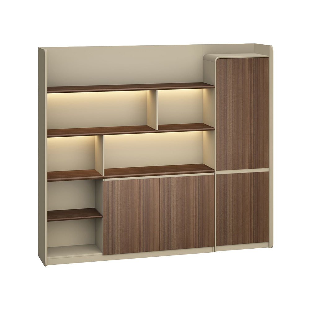 ANDERS 240cm Display Unit in Hazelnut & Beige - Modern TV Stand with Storage for Living Room, Bedroom & Office
