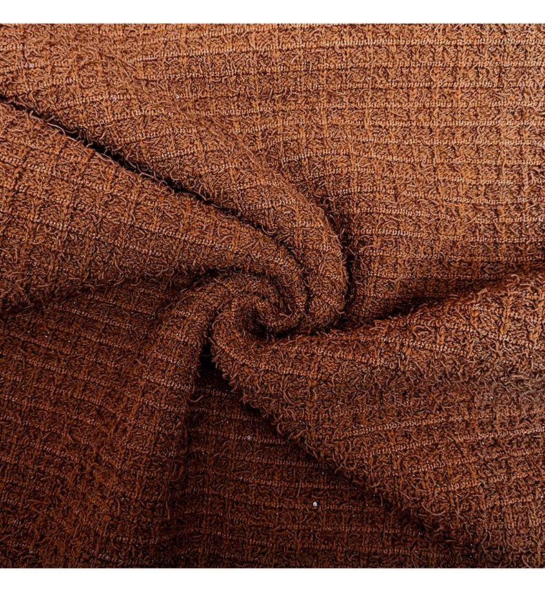 Amelia Braided Edge Tweed Midi Dress in Brown - Elegant Fall Outfit for Women, Perfect for Office, Parties & Date Nights