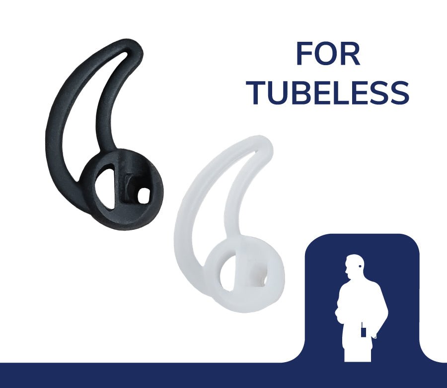 Ultra-Comfortable Tubeless Fin Ear Tips for MS1A & Hawk M1 Earbuds - Left/Right Pair - All-Day Wear for Workouts, Commuting & Relaxation