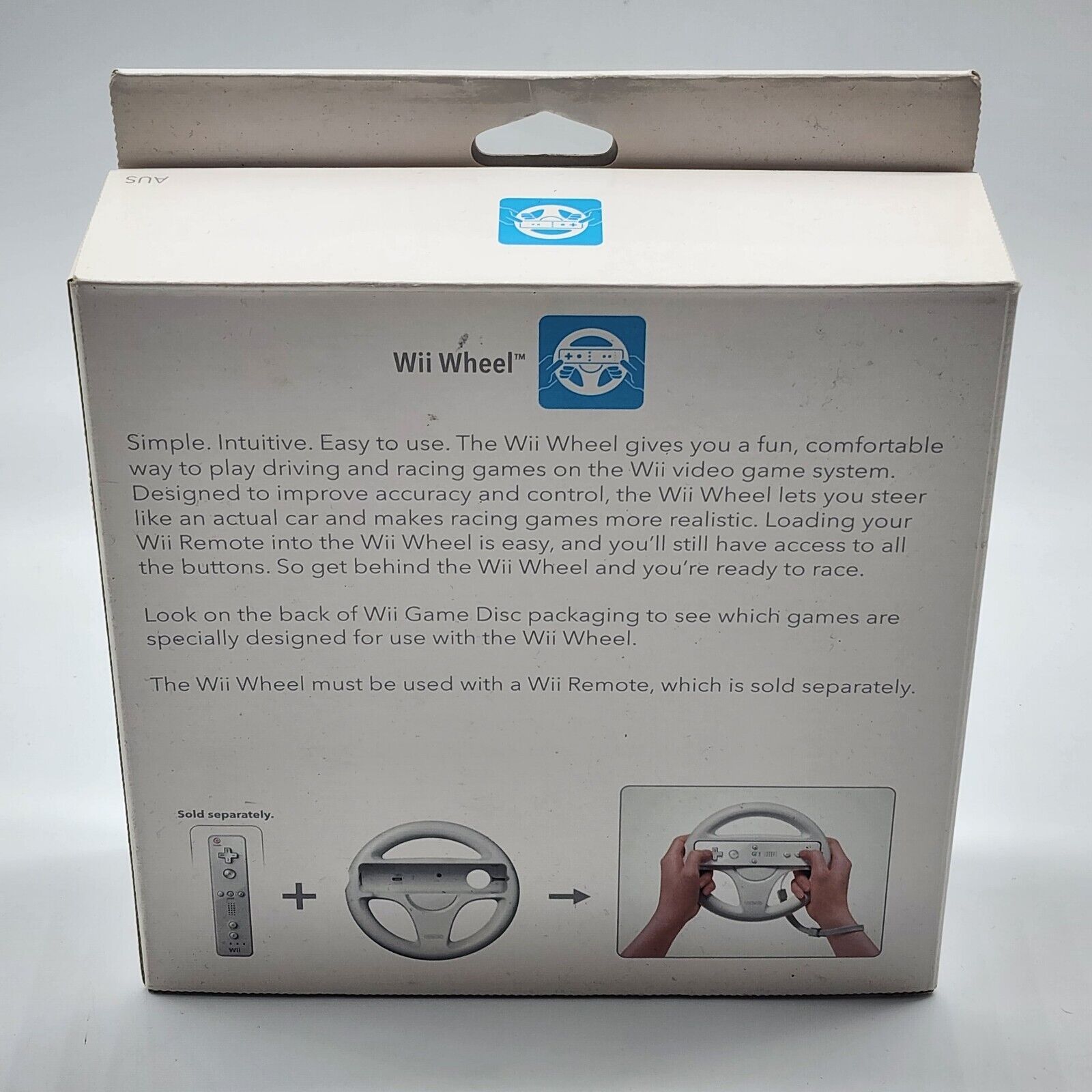 Original Nintendo Wii Wheel - Authentic Steering Wheel Controller for Wii & Wii U - Perfect for Mario Kart, Racing & Motion Control Games