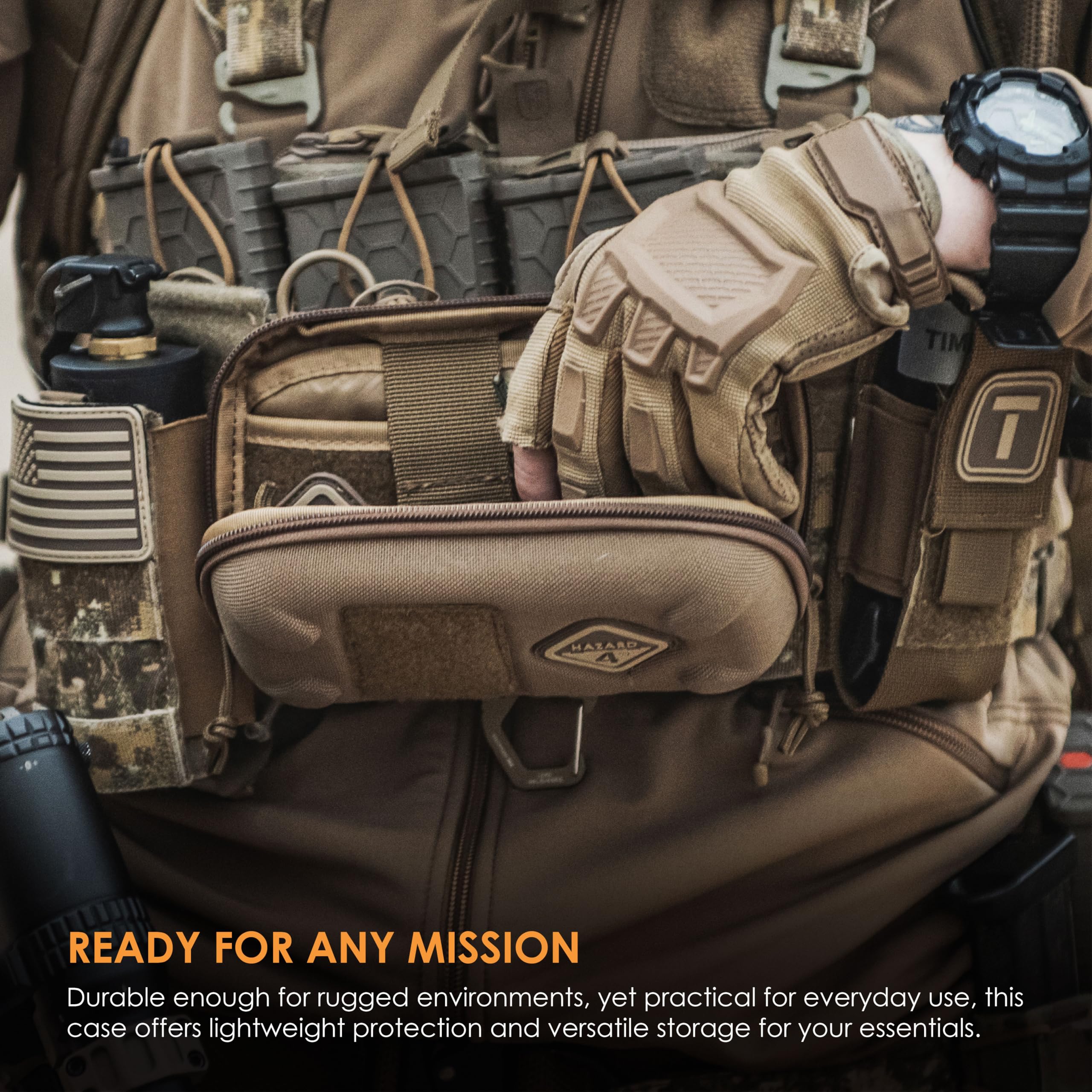 HAZARD 4 Hatchling Tactical Shell Phone Case & Admin Pouch - Durable EDC Organizer for iPhone, Samsung & Smartphones - Perfect for Outdoor, Travel & Military Use
