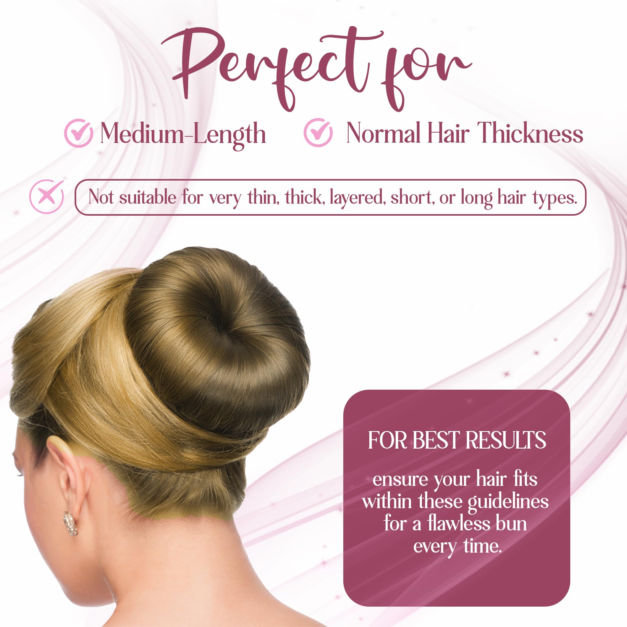 Andlane Women's Hair Bun Maker Tool - French Twist Fold Wrap Snap Hair Accessories (3 Blonde) for Updos, Ponytails & Special Occasions