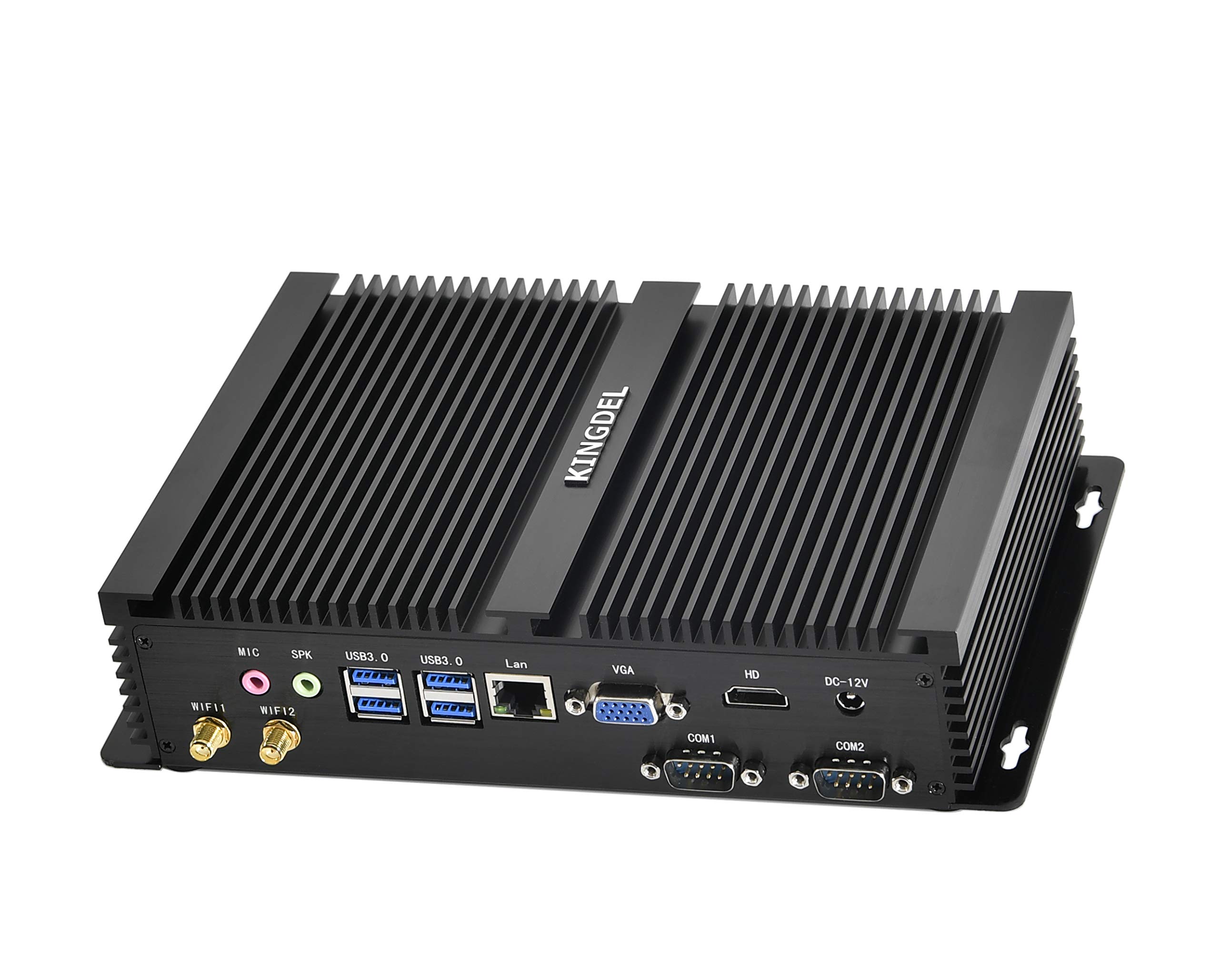 KINGDEL i7 Mini PC - 16GB RAM, 128GB SSD, Dual COM Ports for Industrial & Home Theater Use