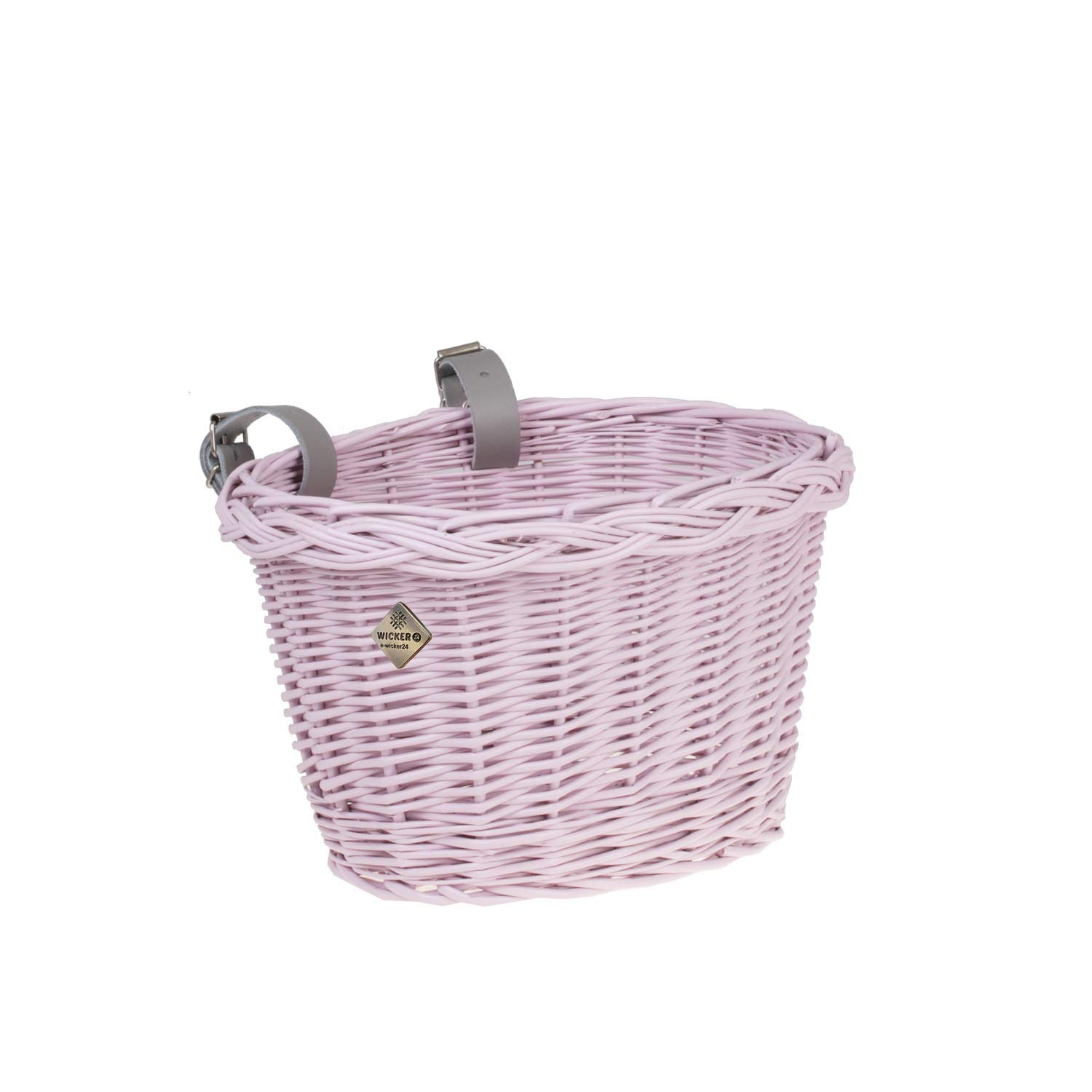 Natural Woven Wicker Bike Basket - Large Front Handlebar Basket for Bicycle | Handmade Rattan Cycling Accessory | Perfect for Picnics, Groceries & Beach Cruisers