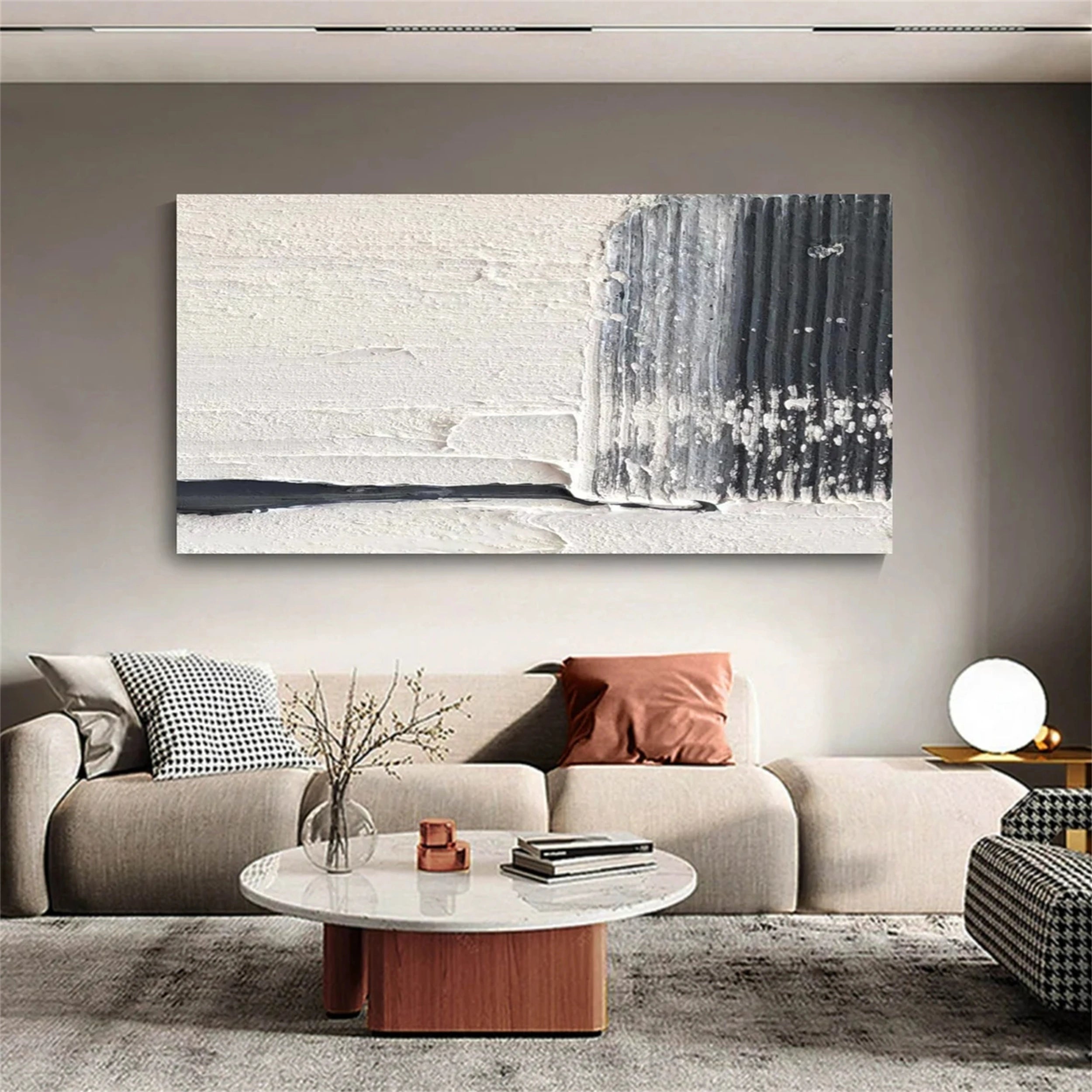 Abstract Painting #AB 087 - Modern Canvas Wall Art for Home & Office Decor - Perfect for Living Room, Bedroom, or Workspace