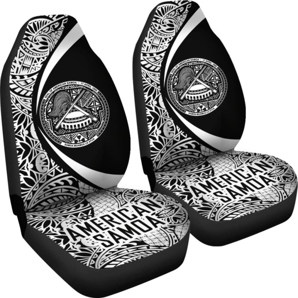 Premium American Samoa Car Seat Covers - Breathable Circle Design (Model 03-105905) for SUVs, Trucks & Sedans - Perfect for Road Trips & Daily Commutes