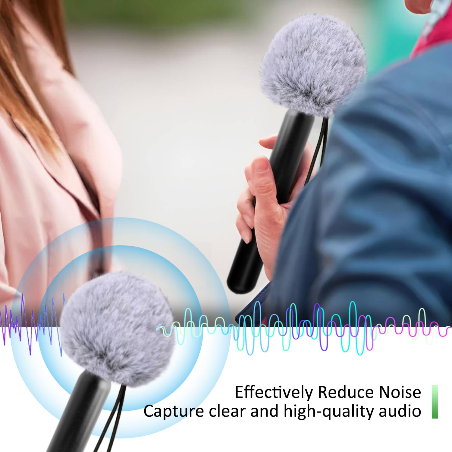 Rode Wireless GO II Handheld Microphone Adapter with Windscreen - Compatible with Wireless PRO & ME - Perfect for Interviews, Podcasts & Live Streaming