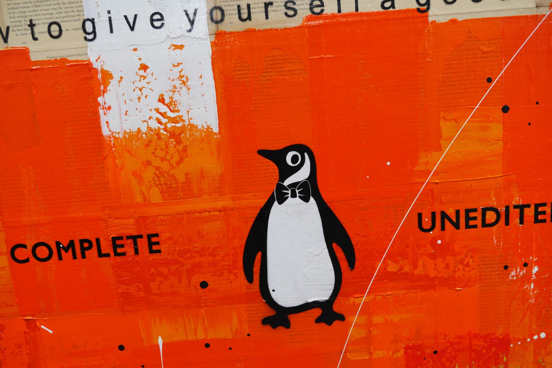 140cm x 100cm Unfuck Yourself Motivational Wall Art - Urban Pop Book Club Painting for Home Office Decor & Self-Improvement Inspiration