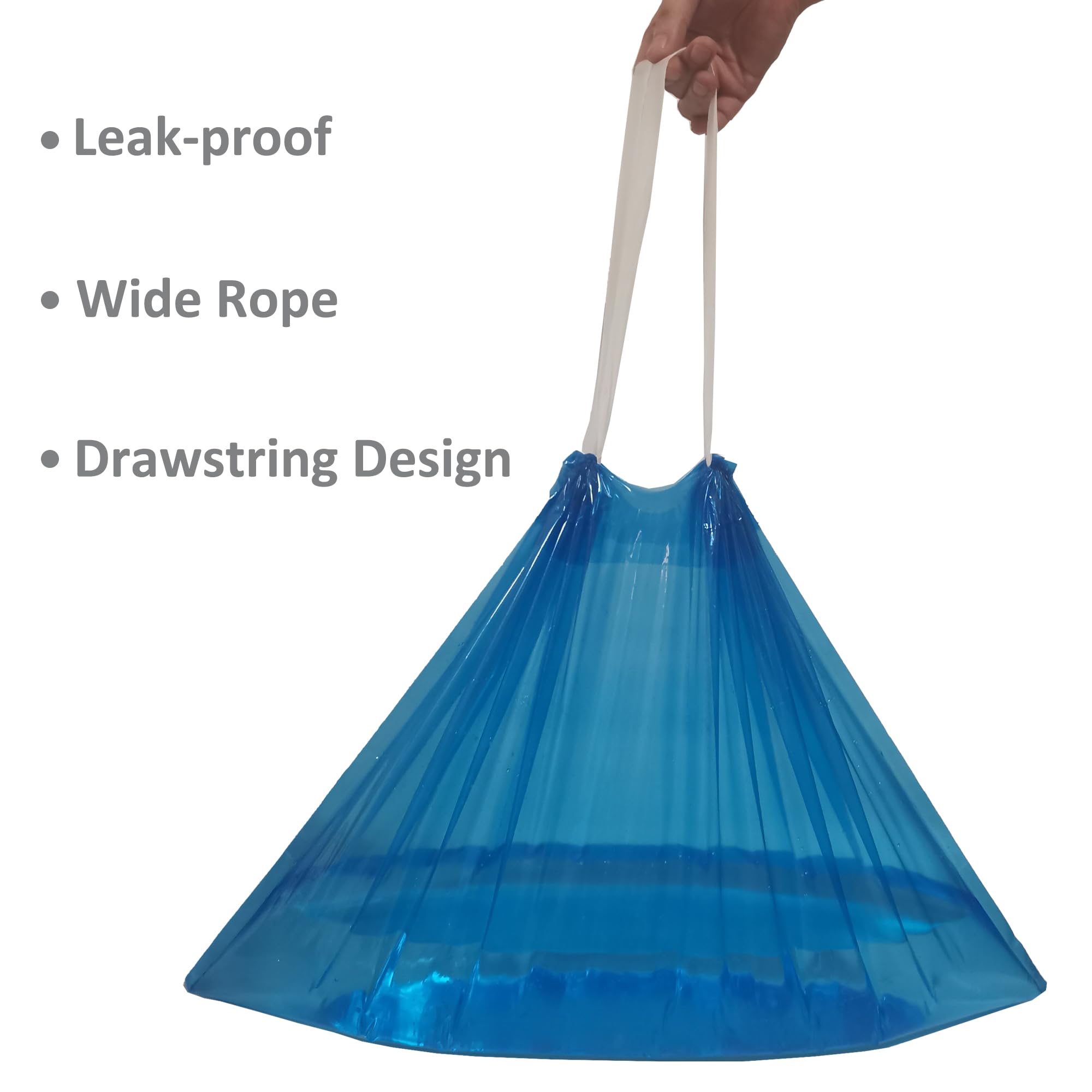Medline Bedside Commode Liners - 100 Count Disposable Toilet Bags | Universal Fit for Most Standard Commode Buckets | Blue Portable Toilet Liners for Home Care, Hospitals & Travel Use