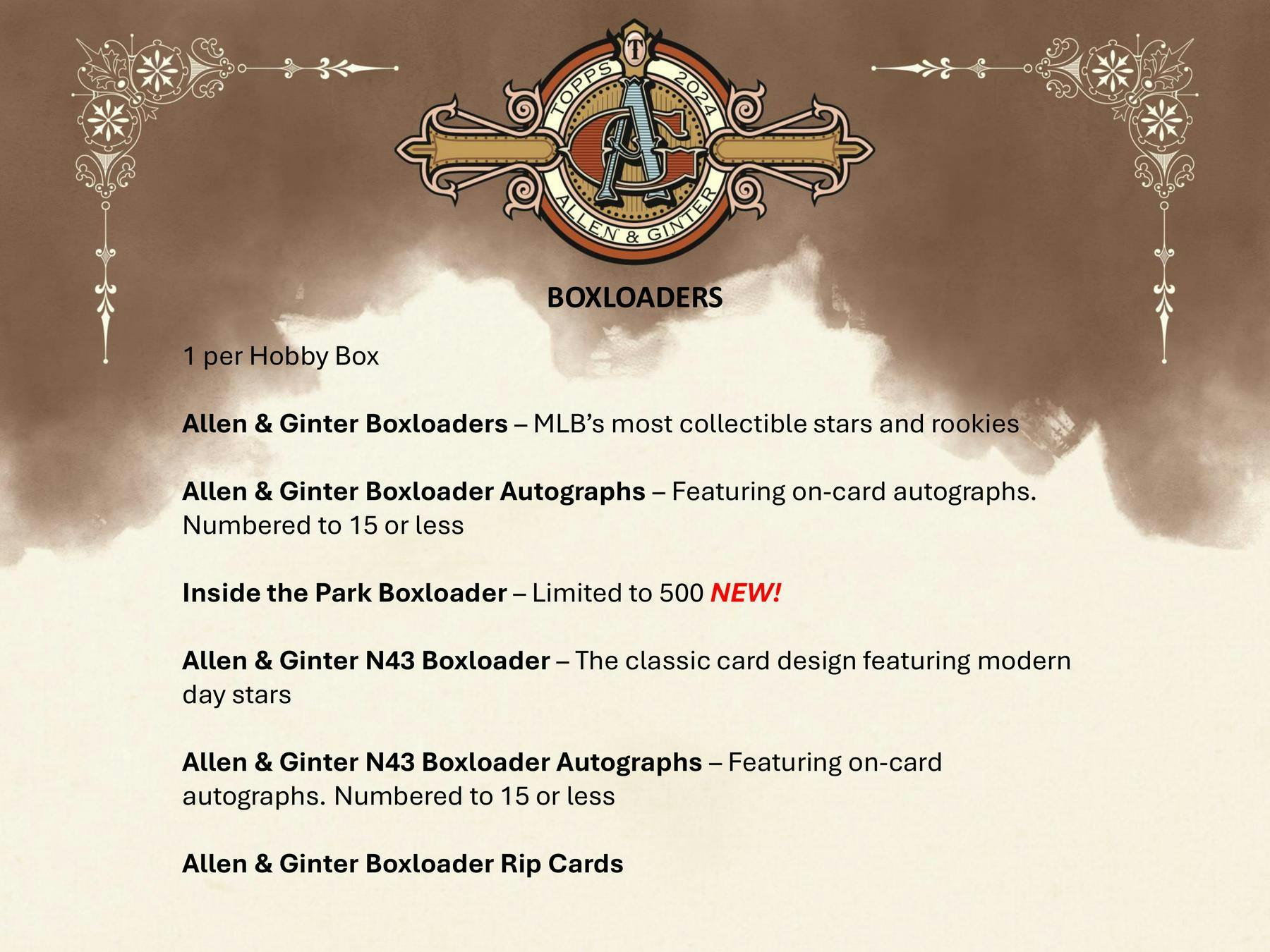 2024 Topps Allen & Ginter Baseball Trading Cards Hobby Pack - Collectible Sports Cards for Baseball Fans & Card Collectors - Perfect for Trading, Collecting & Displaying