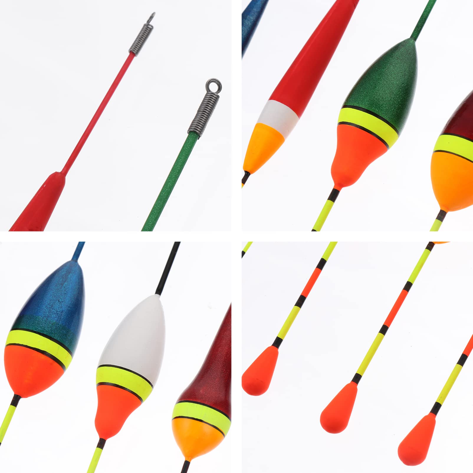 INOOMP 30 Pcs Float Fishing Tackle Kit - Foam Bobbers, Corks, Line Stoppers & Light Sticks for Freshwater & Saltwater Fishing | Perfect for Bass, Trout & Catfish Angling Accessories