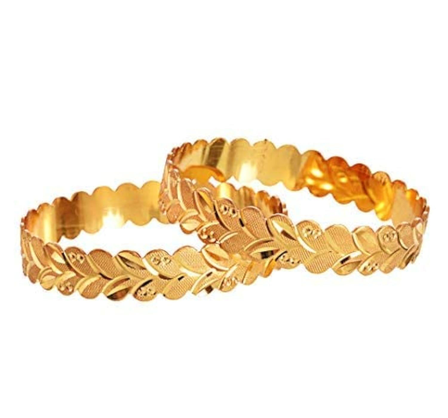 Handmade Gold Plated Traditional Designer Bangles for Women - Elegant Kada Bracelets for Weddings, Parties & Festive Occasions
