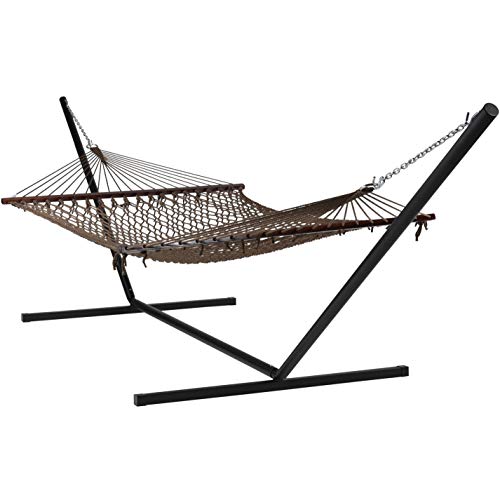 Mocha Hammock and Black Stand