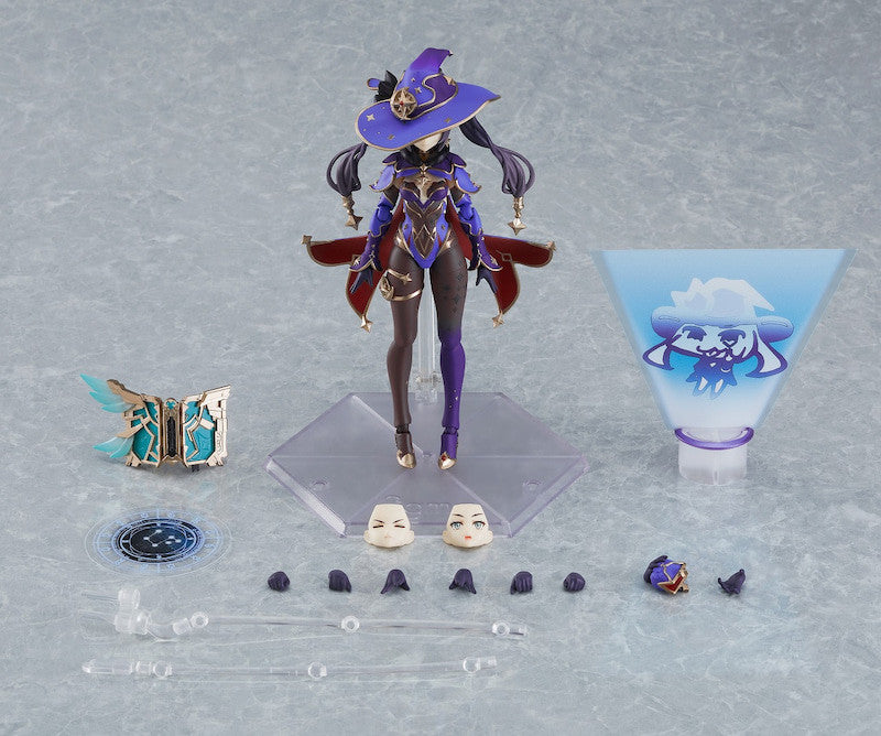 Figma #548 Mona Megistus (Mirror Reflection of Doom Ver.) Genshin Impact Collectible Action Figure - Perfect for Anime Fans, Gaming Display & Cosplay Inspiration