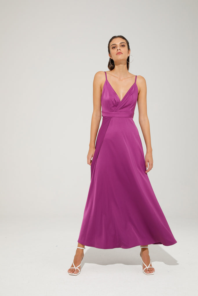 Carillon Maxi Dress in Orchid - Flowy Long Summer Dress for Women, Beach Wedding & Vacation Outfit