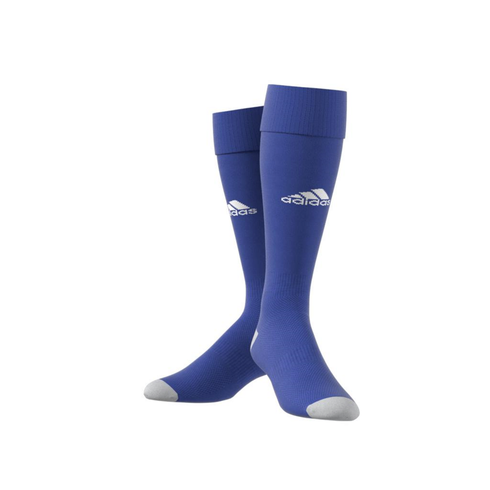 Adidas Milano 16 Athletic Socks - Blue & White Cushioned Sports Socks for Running, Basketball & Gym Workouts - Breathable Comfort for Men & Women