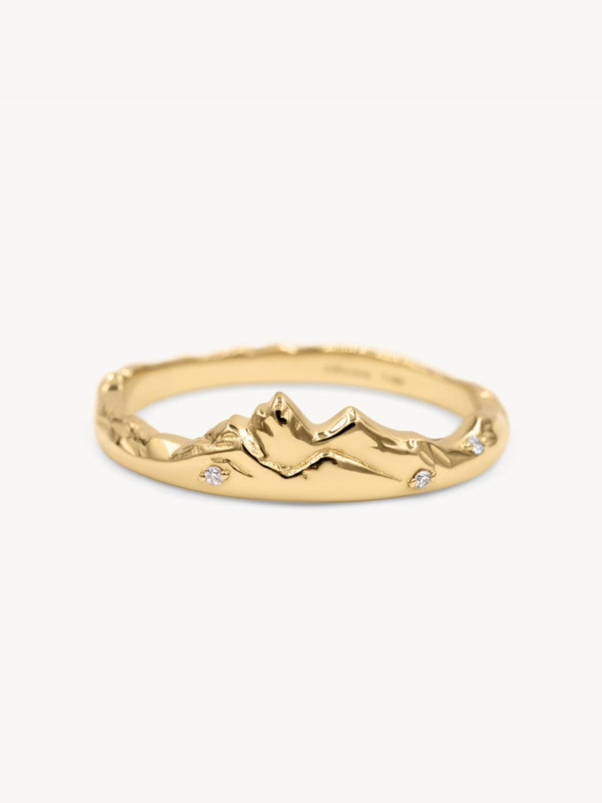 Mountain Peak Ring for Women - Elegant Silver Jewelry with Gemstone - Perfect for Hiking, Outdoor Adventures & Everyday Wear