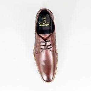 Cavani John Cherry Wine Signature Shoes - Stylish & Comfortable Men's Dress Shoes for Weddings, Parties & Formal Events