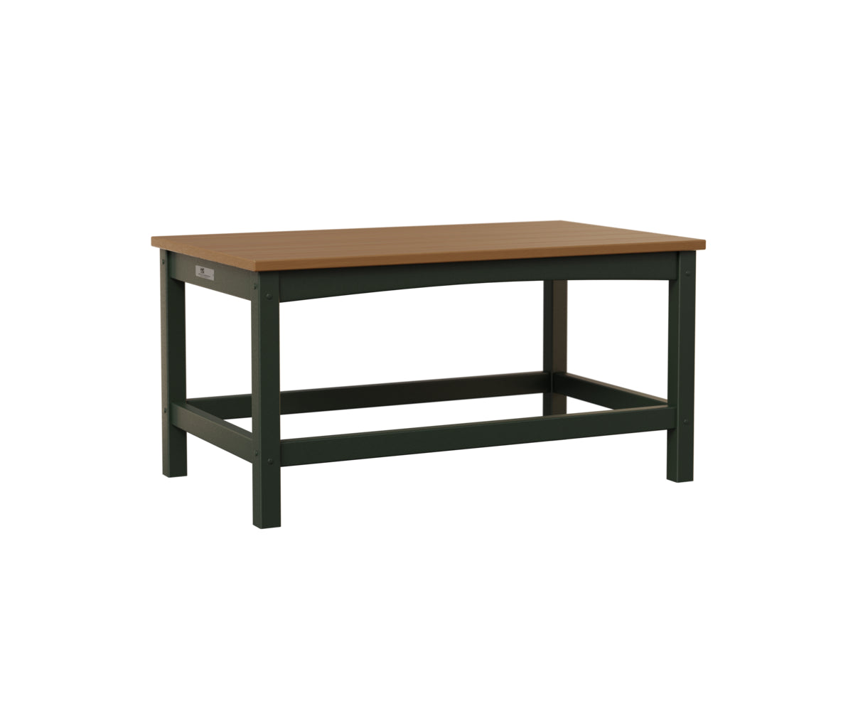 Berlin Gardens Camden Rectangular Coffee Table - Modern Outdoor Patio Furniture for Garden, Deck, Poolside & Backyard Relaxation